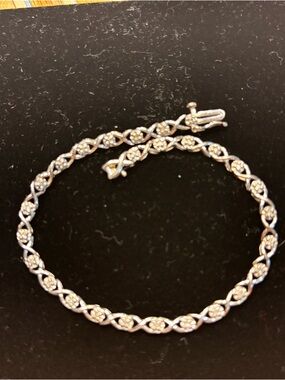 White gold Pave Tennis Bracelet - White